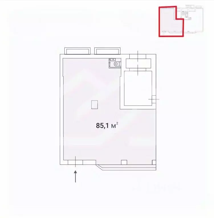 Торговая площадь в Москва Дружинниковская ул., 11А (85 м) - Фото 1