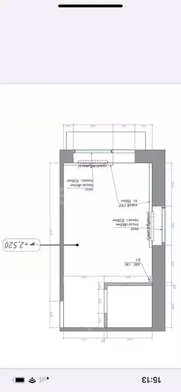 Студия Москва Нагорная ул., 26К1 (16.2 м) - Фото 1