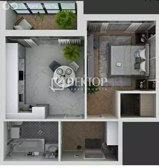 1-комнатная квартира: Кострома, улица Валентины Плетневой, 7 (39 м) - Фото 1