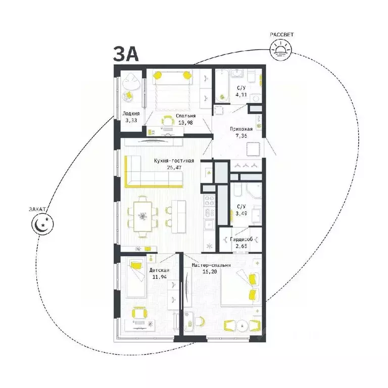 3-к кв. Рязанская область, Рязань Шереметьевская ул., 12к4 (84.87 м) - Фото 0