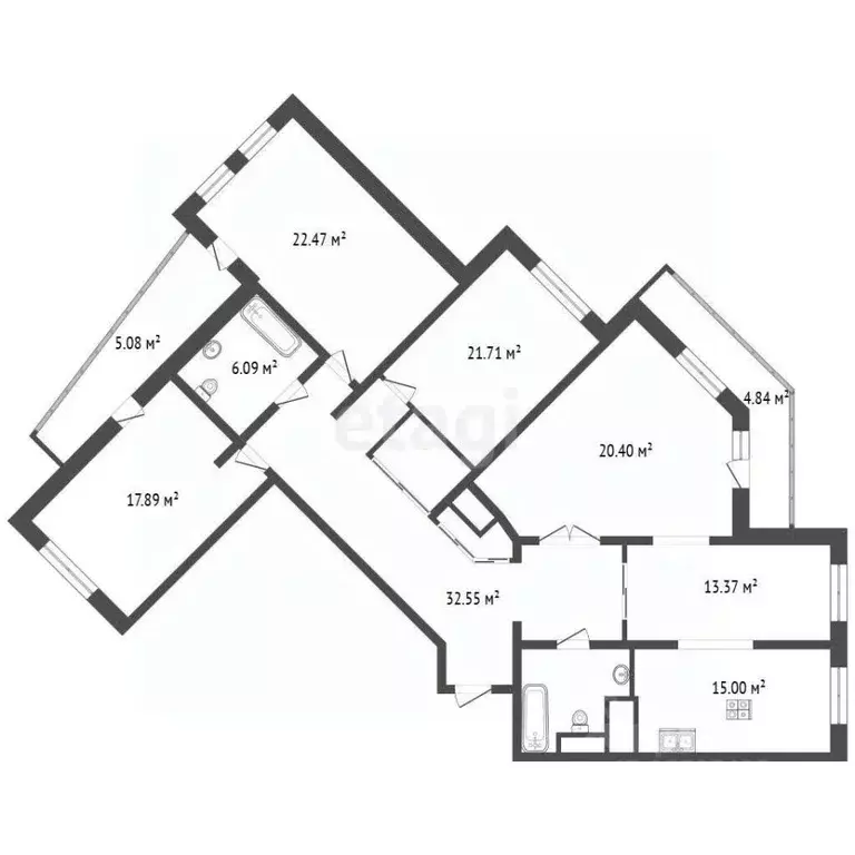 5-к кв. Санкт-Петербург ул. Шкиперский проток, 20 (157.6 м) - Фото 2