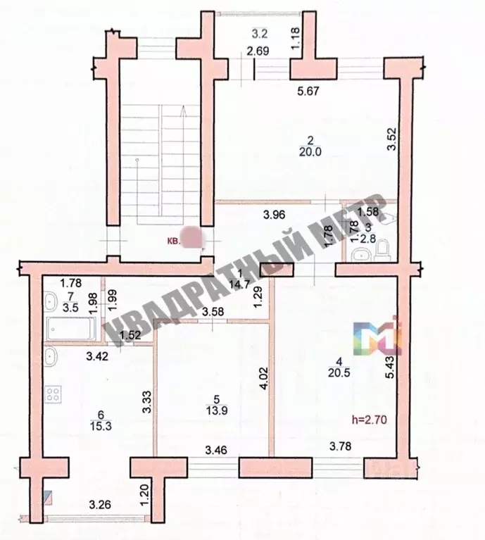 3-к кв. Калмыкия, Элиста 9-й мкр, 8 (90.7 м) - Фото 1
