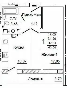 1-к кв. Смоленская область, Смоленский муниципальный округ, д. ... - Фото 0