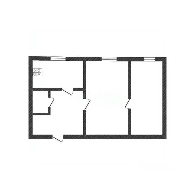 2-к кв. Смоленская область, Ярцево Советская ул., 16 (41.9 м) - Фото 2