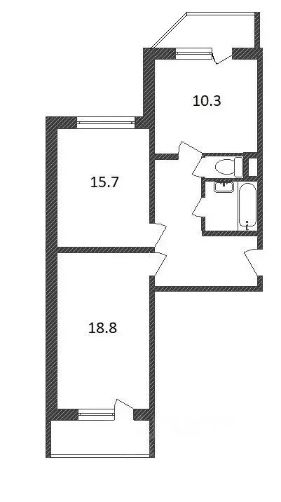 2-к кв. Москва Миклухо-Маклая ул., 43 (58.0 м) - Фото 1