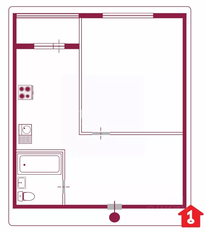 2-к кв. Омская область, Омск ул. 10 лет Октября, 70 (45.0 м) - Фото 2