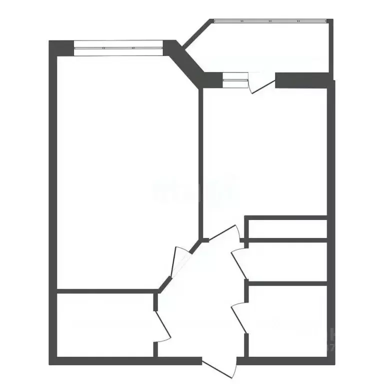 1-к кв. Калужская область, Обнинск просп. Маркса, 83 (46.7 м) - Фото 2
