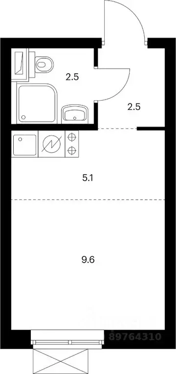 1-к кв. Приморский край, Владивосток Снежный парк жилой комплекс (34.5 ... - Фото 1
