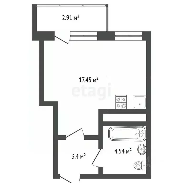 Студия Тюменская область, Тюмень ул. Героев Сталинградской битвы, 7 ... - Фото 1