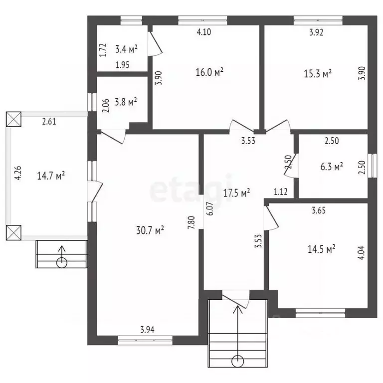 Дом в Ростовская область, Ростов-на-Дону 3-й Берестяной пер. (127 м) - Фото 2