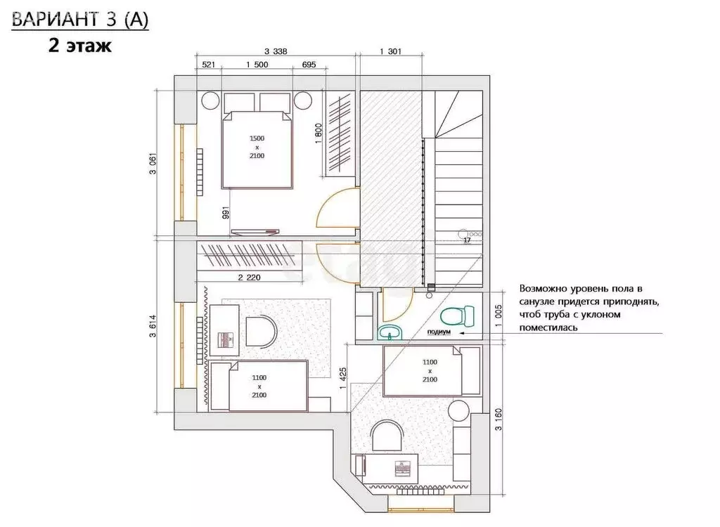 Дом в Молодёжный, микрорайон Рублёво-Медвенское, Медвенская улица ... - Фото 2