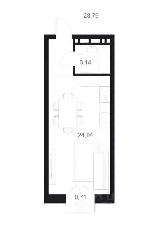Студия Дагестан, Каспийск ул. М. Халилова, 1А (28.79 м) - Фото 1