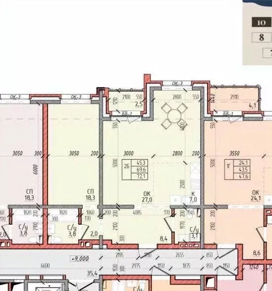 2-к кв. Иркутская область, Иркутск ул. Шмидта, 2 (69.1 м) - Фото 2