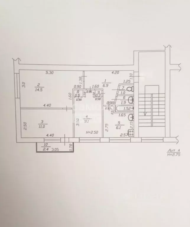3-к кв. Краснодарский край, Анапа ул. Чехова, 1 (55.0 м) - Фото 2