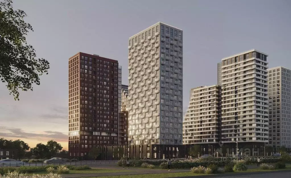 2-к кв. Пензенская область, Пенза Центральный квартал Скала Сити жилой ... - Фото 2