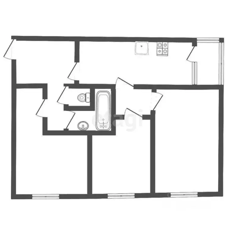 3-к кв. Владимирская область, Кольчугино ул. Щербакова, 7 (86.6 м) - Фото 2