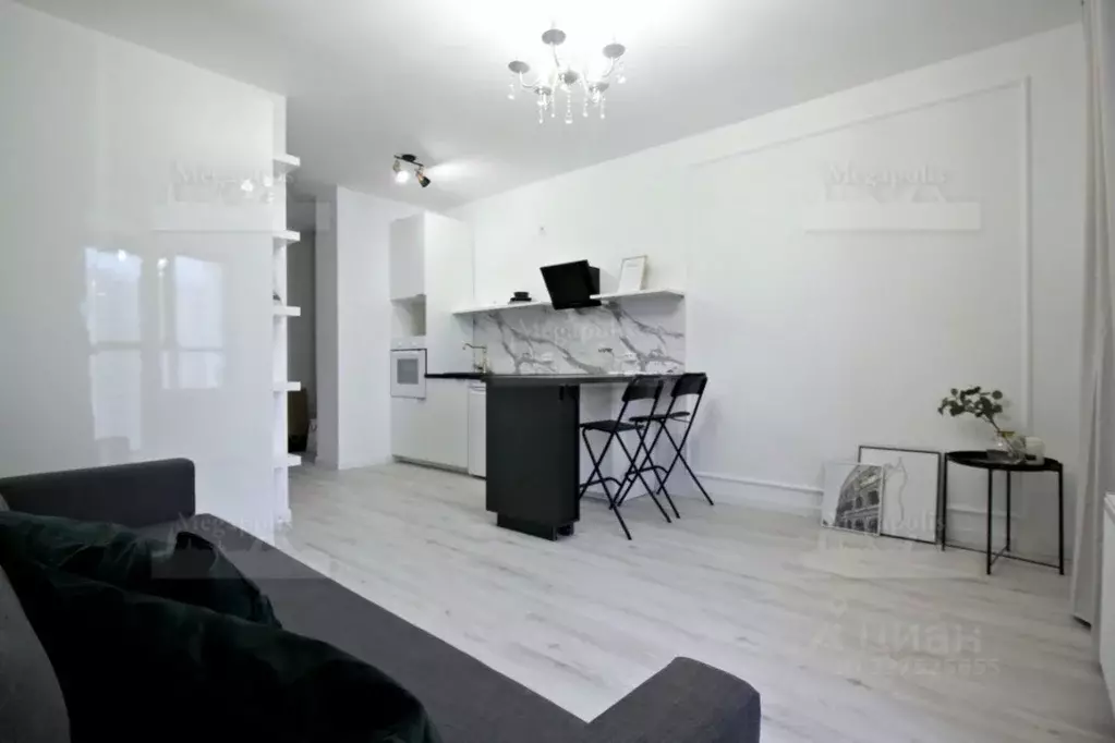 Студия Санкт-Петербург ул. Дыбенко, 8к2 (32.0 м) - Фото 2