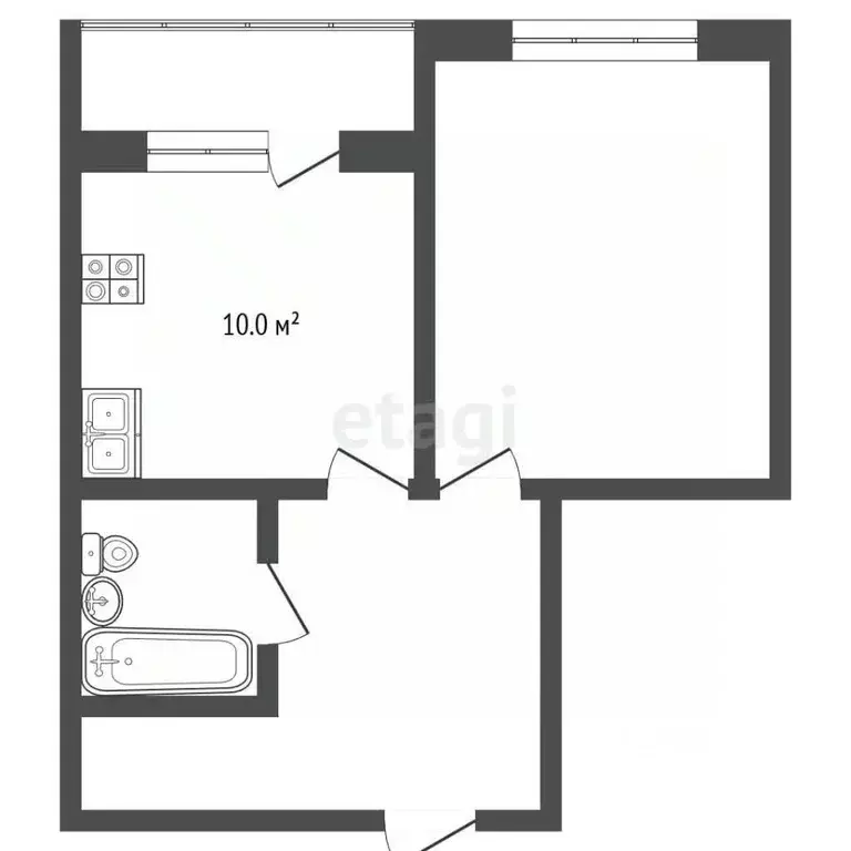 1-к кв. Севастополь ул. Александра Косарева, 18 (41.0 м) - Фото 2