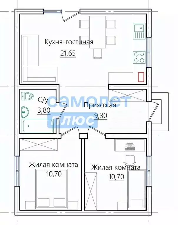 Дом в Калининградская область, Гурьевский муниципальный округ, пос. ... - Фото 1