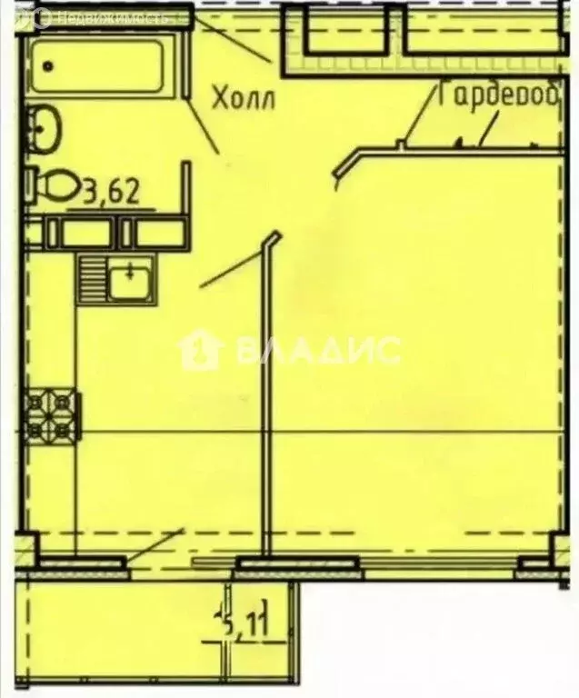 1-комнатная квартира: Пенза, улица Генерала Глазунова, 6 (33 м) - Фото 1