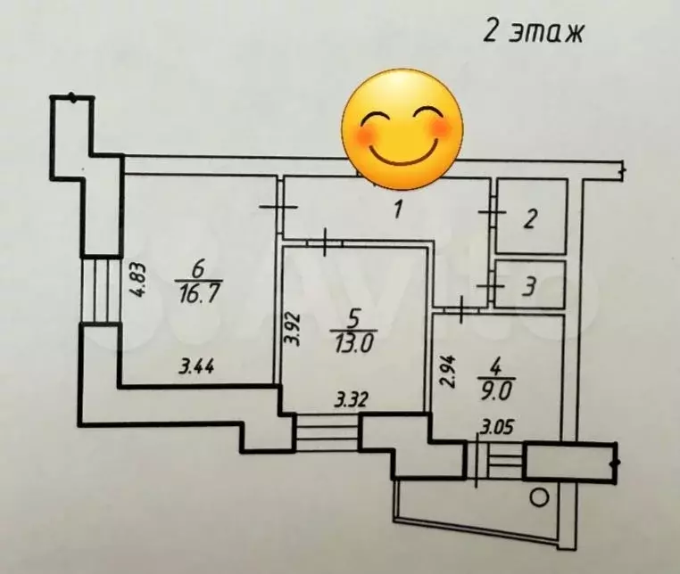 2-к. квартира, 52 м, 2/10 эт. - Фото 0