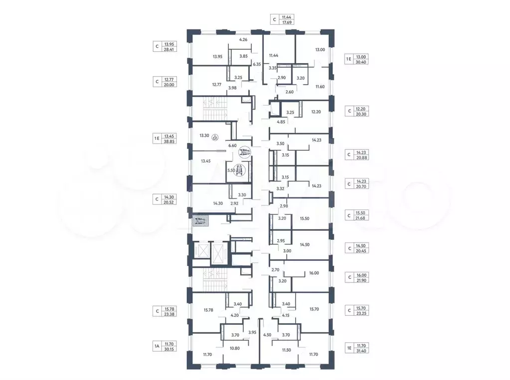 апартаменты-студия, 23,3 м, 5/16 эт. - Фото 1