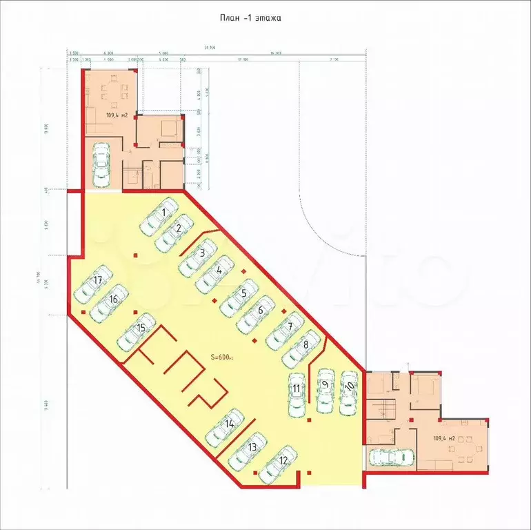 Апартаменты-студия, 18 м, 5/7 эт. - Фото 0