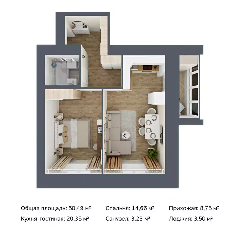 1-к кв. Марий Эл, Медведево городское поселение, Медведево пгт ул. ... - Фото 1