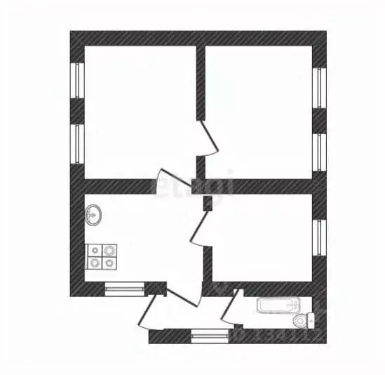 Дом в Белгородская область, Белгород пер. 2-й Красноармейский (44 м) - Фото 2