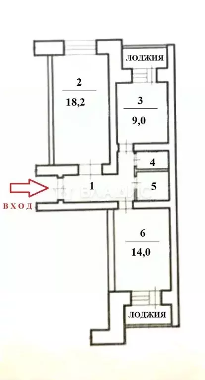 2-к кв. Белгородская область, Белгород Славянская ул., 7а (52.5 м) - Фото 2