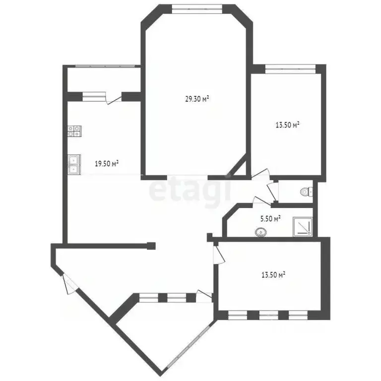 3-к кв. Тамбовская область, Тамбов Советская ул., 56 (111.8 м) - Фото 1