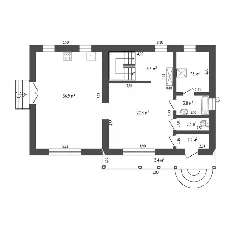 Дом в Амурская область, Благовещенск Красноармейская ул., 228 (132 м) - Фото 2