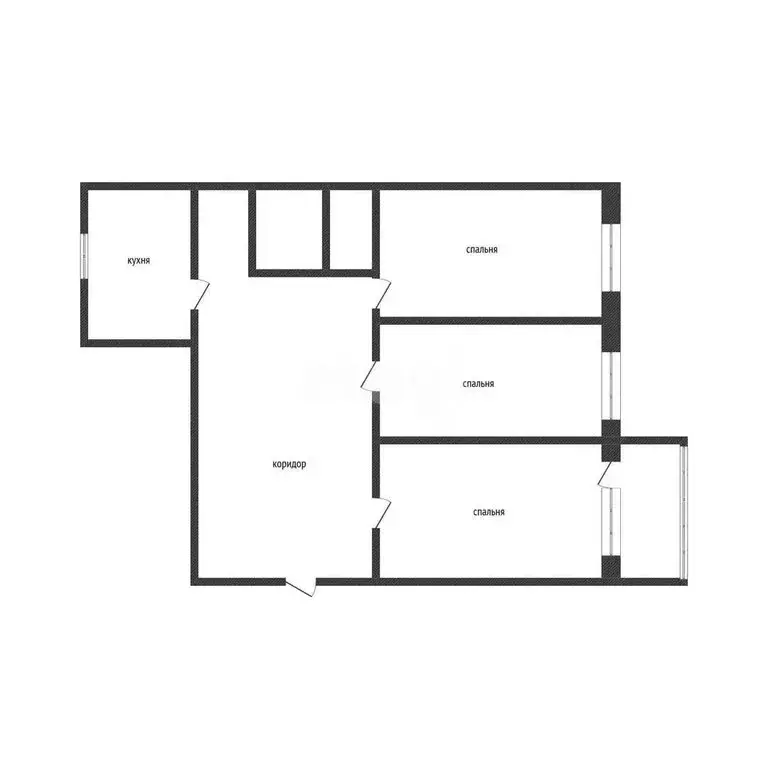 3-комнатная квартира: Курган, Солнечный бульвар, 6 (63 м) - Фото 1