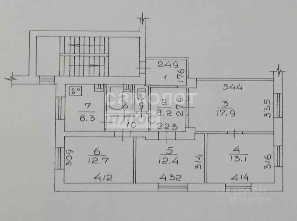 4-к кв. Новосибирская область, Новосибирск ул. Мира, 56 (81.9 м) - Фото 1