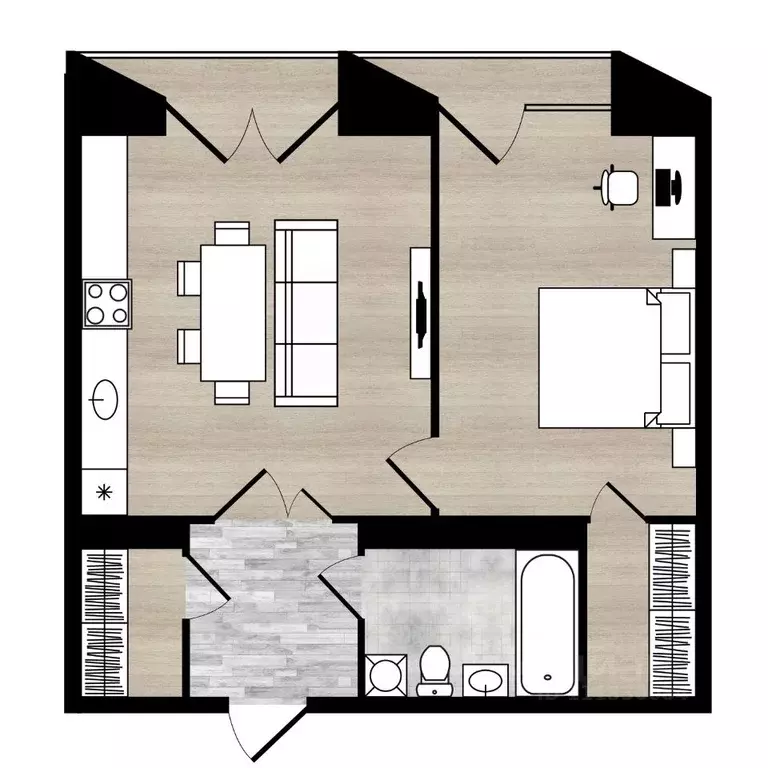 2-к кв. Ярославская область, Ярославль Республиканский проезд, 1 (53.7 ... - Фото 0