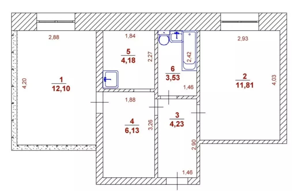 2-комнатная квартира: Ульяновск, проспект Нариманова, 85 (42 м) - Фото 0