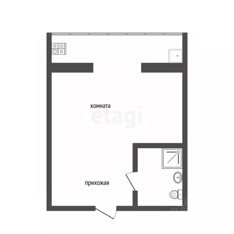 Студия Ставропольский край, Железноводск ул. Ленина (14.7 м) - Фото 2