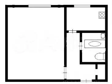 1-к. квартира, 31 м, 2/5 эт. - Фото 0