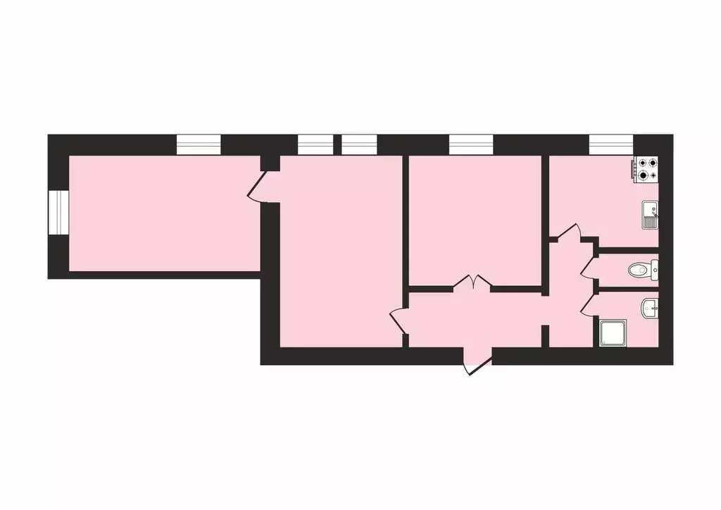 3-к кв. Москва Перовское ш., 16/2 (93.6 м) - Фото 2