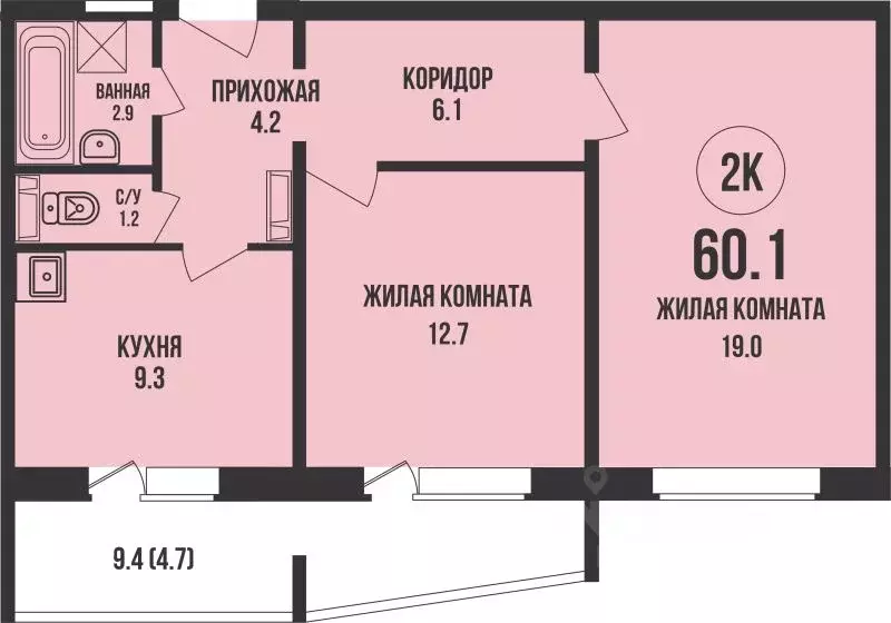 2-к кв. Новосибирская область, Новосибирск Династия жилой комплекс ... - Фото 0