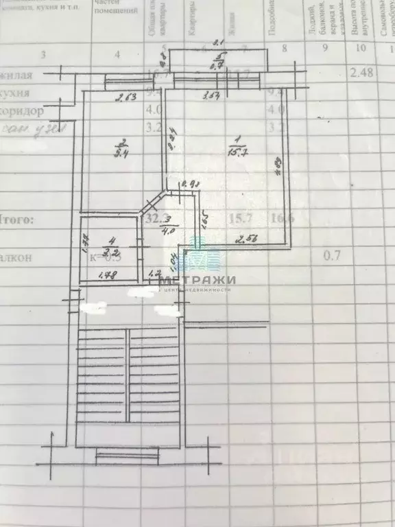 1-к кв. Калужская область, Мещовский район, Кудринская с/пос, пос. ... - Фото 2