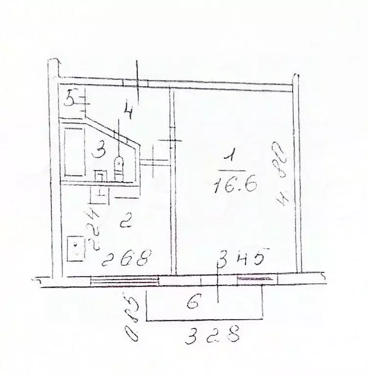 1-к кв. Воронежская область, Воронеж ул. Переверткина, 52 (28.6 м) - Фото 2