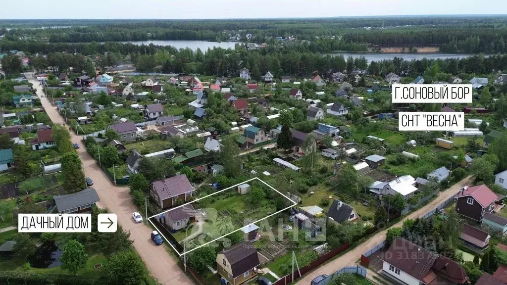Дом в Ленинградская область, Сосновый Бор Весна СНТ, ул. Солнечная (40 ... - Фото 1