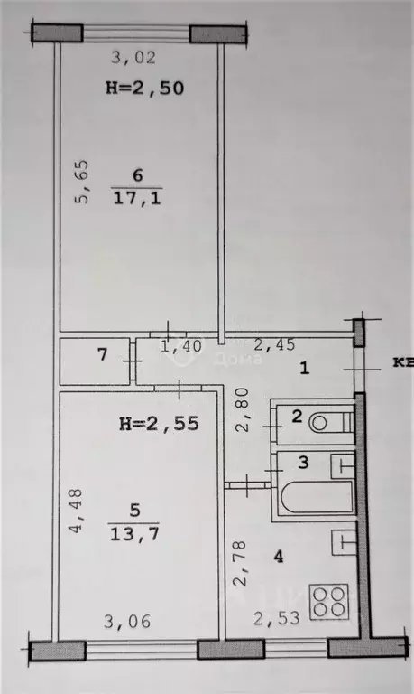 2-к кв. Волгоградская область, Волгоград пос. Ангарский, ул. ... - Фото 1