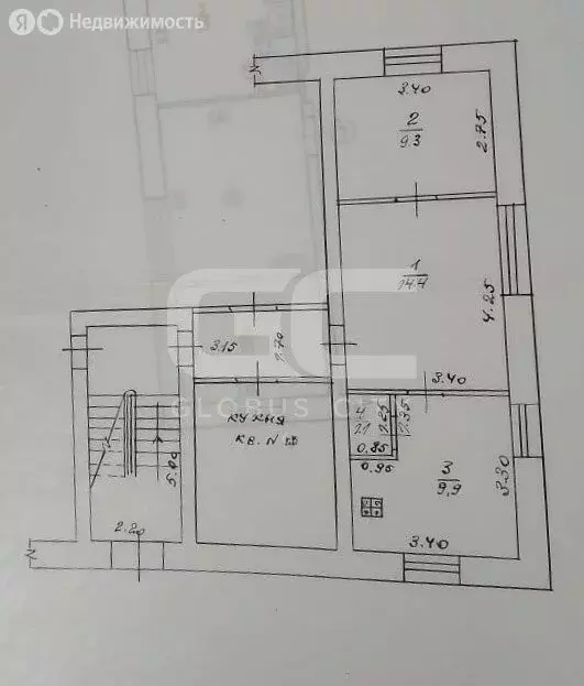 2-комнатная квартира: Мичуринский, Молодёжная улица, 15 (34.7 м) - Фото 0
