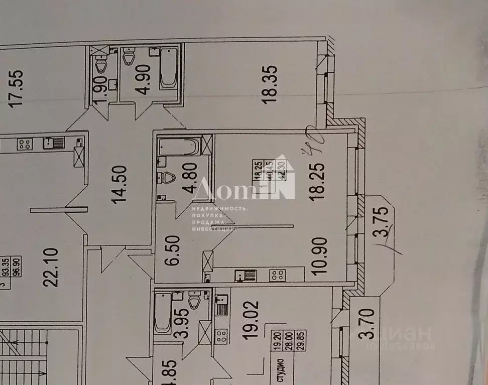 1-к кв. Санкт-Петербург Дунайский просп., 7к3 (40.5 м) - Фото 2