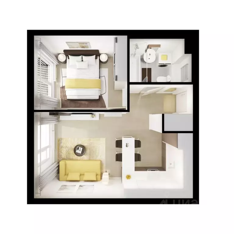 1-к кв. Московская область, Мытищи Ярославский квартал жилой комплекс, ... - Фото 2