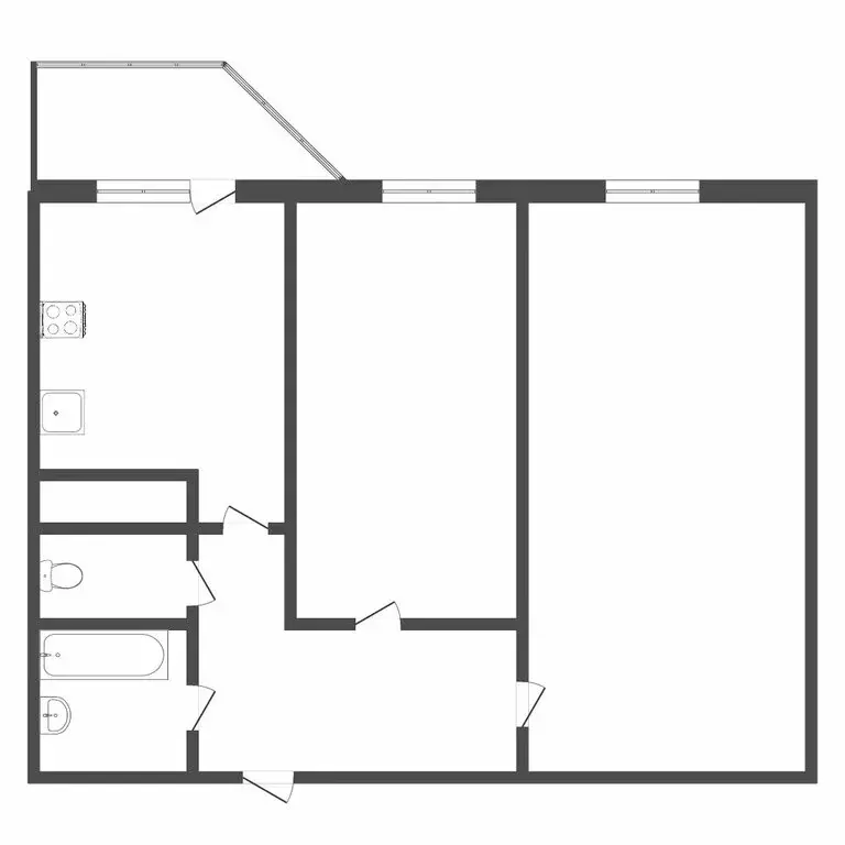 2-комнатная квартира: Тюмень, улица Андрея Бушуева, 4к1 (54 м) - Фото 1