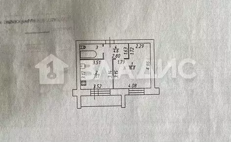 1-к. квартира, 36,4 м, 3/3 эт. - Фото 0