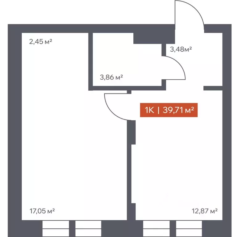 1-к кв. Томская область, Томск Красноармейская ул., 144 (39.71 м) - Фото 0